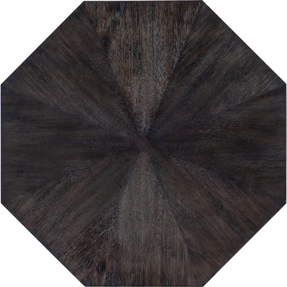Commerce & Market Honeycomb Cocktail Table by Hooker Furniture in black. Made from acacia veneers in a modern style.