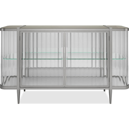 Stop and Stare Console by Caracole. Made from metal, glass, acrylic in a unique style.