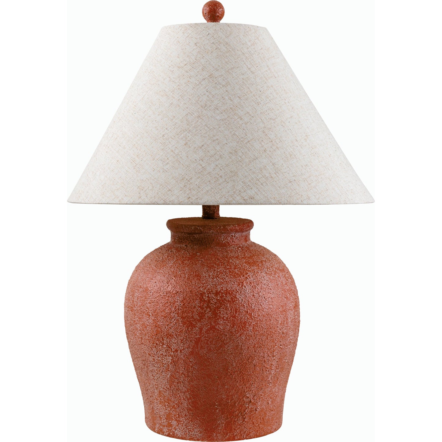 001 SI-2133340 | Primary Silo | Colorado Accent Table Lamp - 531350 by Livabliss in paintedpainted. Made from body: ceramic, shade (outside): linen, shade (inside): metal, finial: plastic in a modern style.