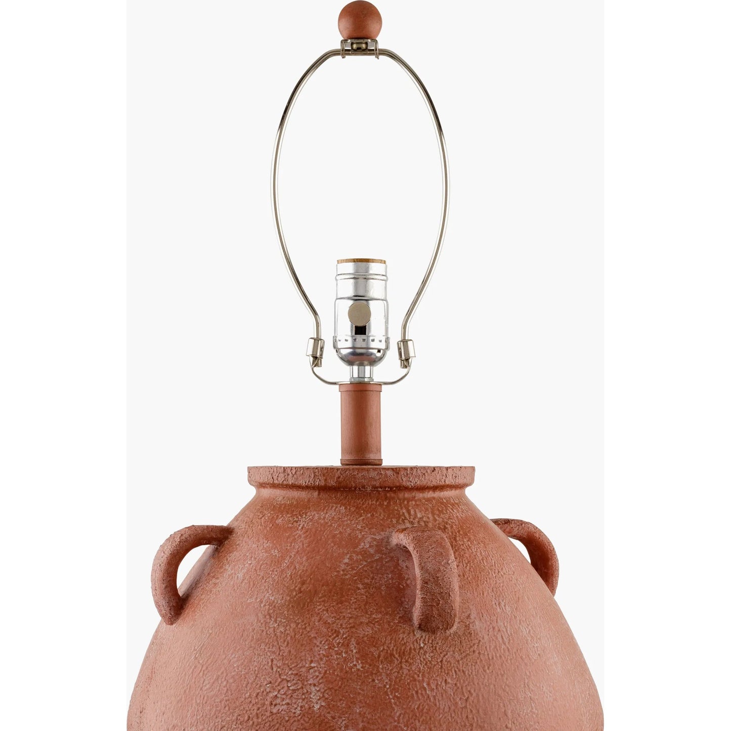 002 SI-2164794 | Closeup | Colorado Accent Table Lamp - 531293 by Surya in wheat, translucent, metallic nickel, white, red. Made from resin, linen, metal, plastic in a modern style.