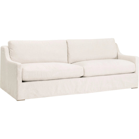 Colin Slope Arm Slipcover Sofa by Essentials For Living in performance harborside ivory, desert accoya. Made from marine grade plywood, solid accoya wood in a transitional style.
