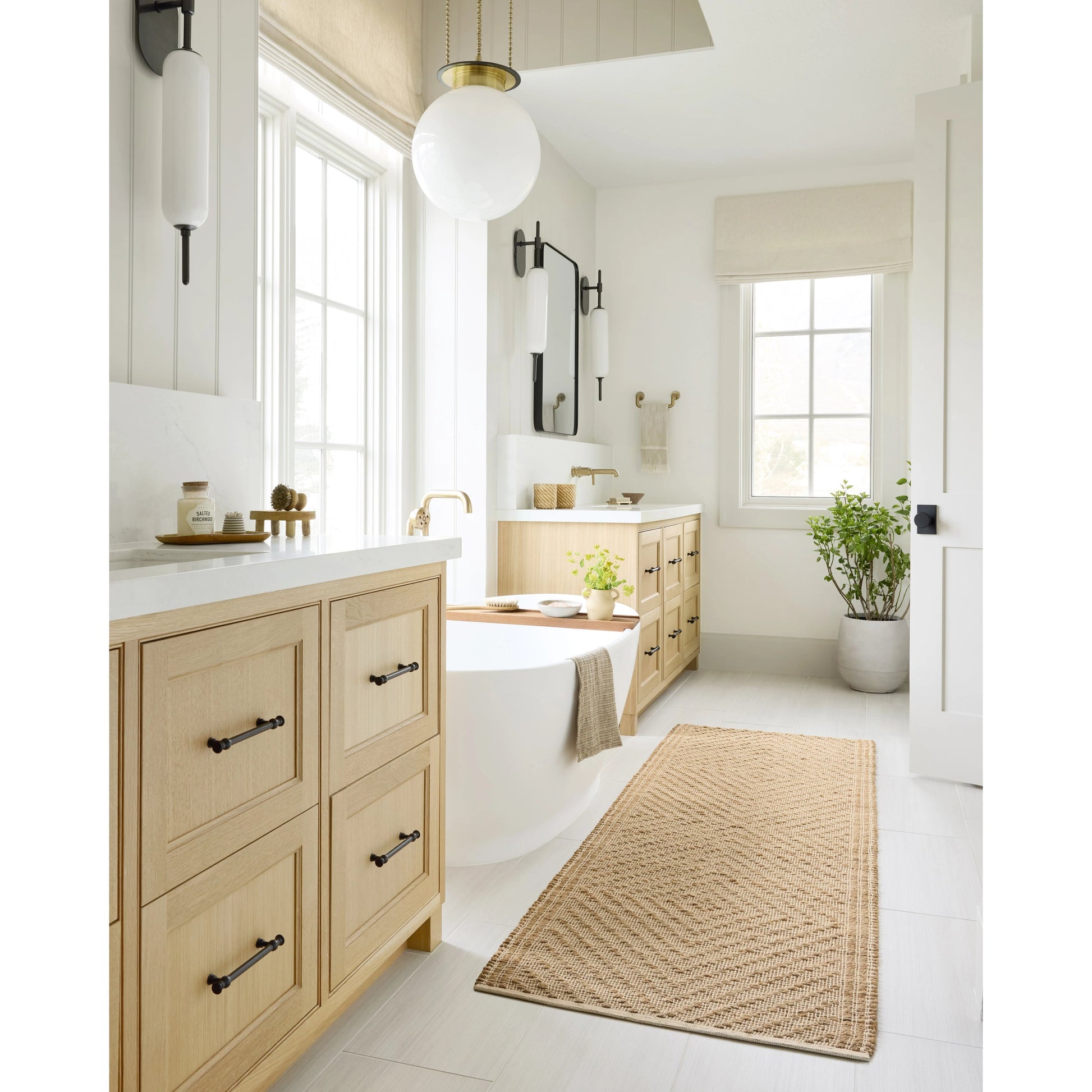 Colton CON-04 Rug by Angela Rose x Loloi in natural, ivory. Made from jute / cotton in a unique style.