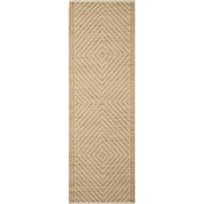 Colton CON-04 Rug by Angela Rose x Loloi in natural, ivory. Made from jute / cotton in a unique style.