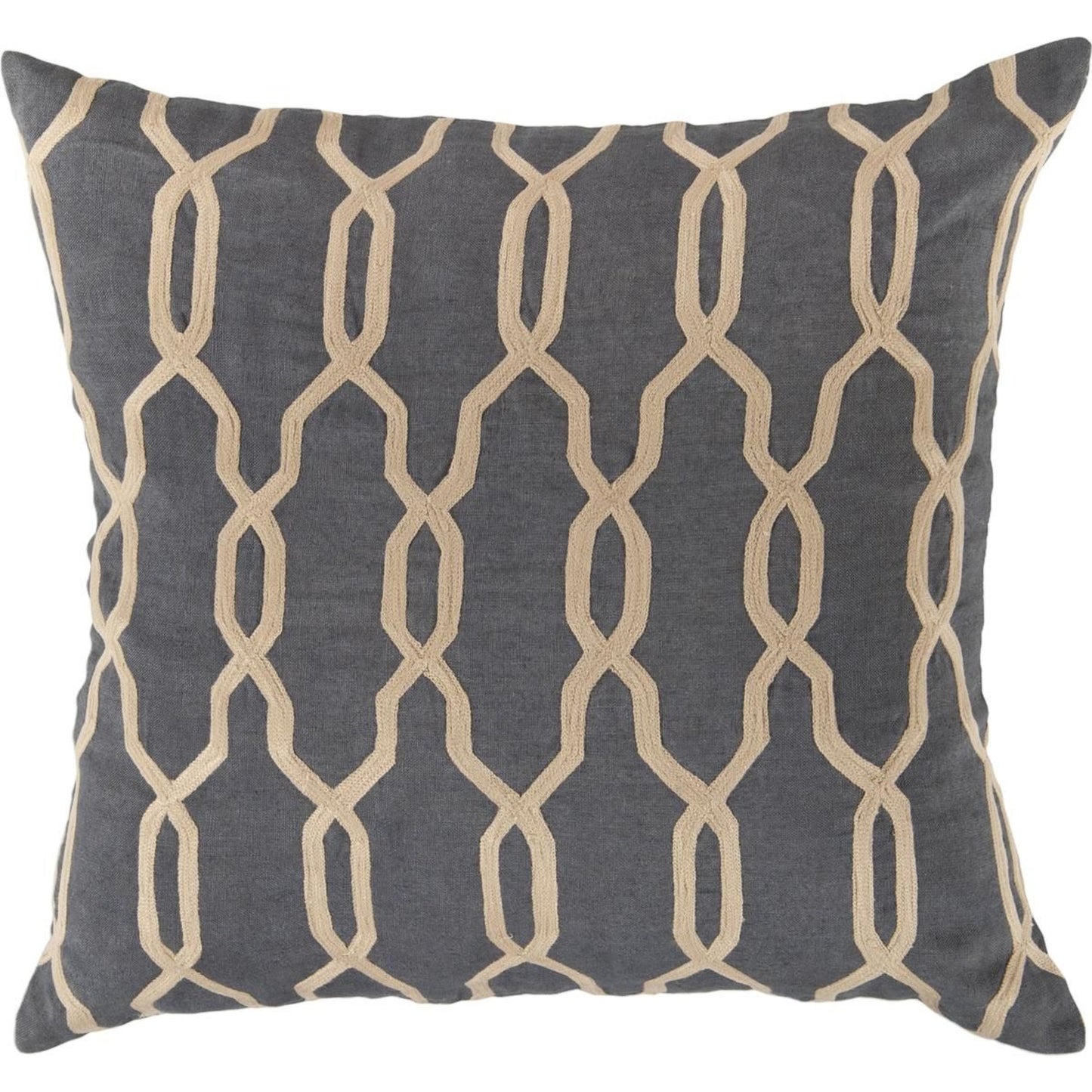 001 O-SURYA-COM001-1818D,O-SURYA-COM001-1818P | Primary Silo | Gates Pillow - 12755 by Surya. Made from 100% linen in a transitional style.