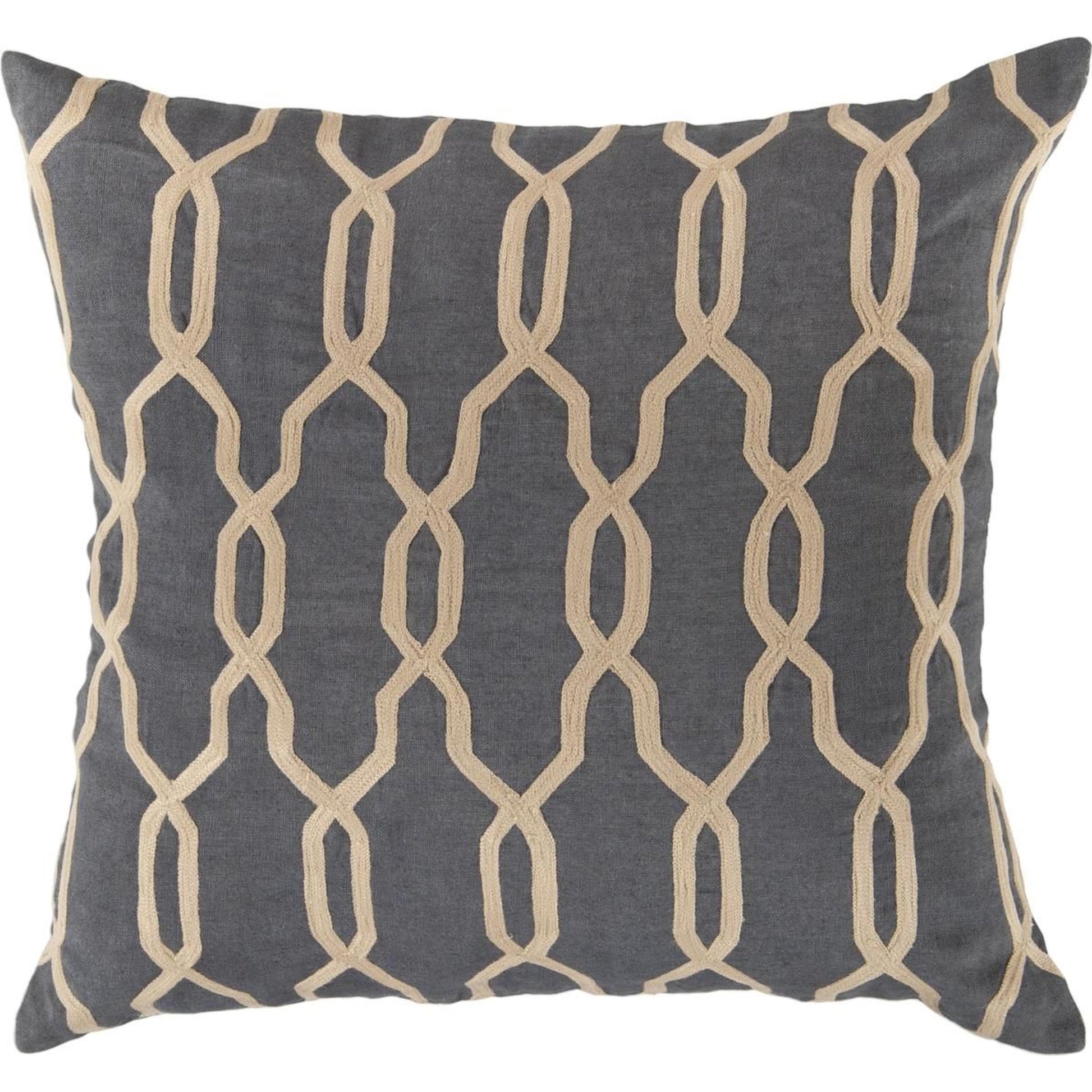 Gates Pillow - 12755 by Surya. Made from 100% linen in a transitional style.