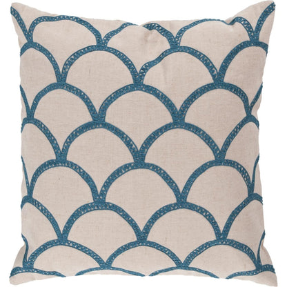 Meadow Pillow - 5854 by Surya. Made from 60% linen, 40% cotton in a modern style.