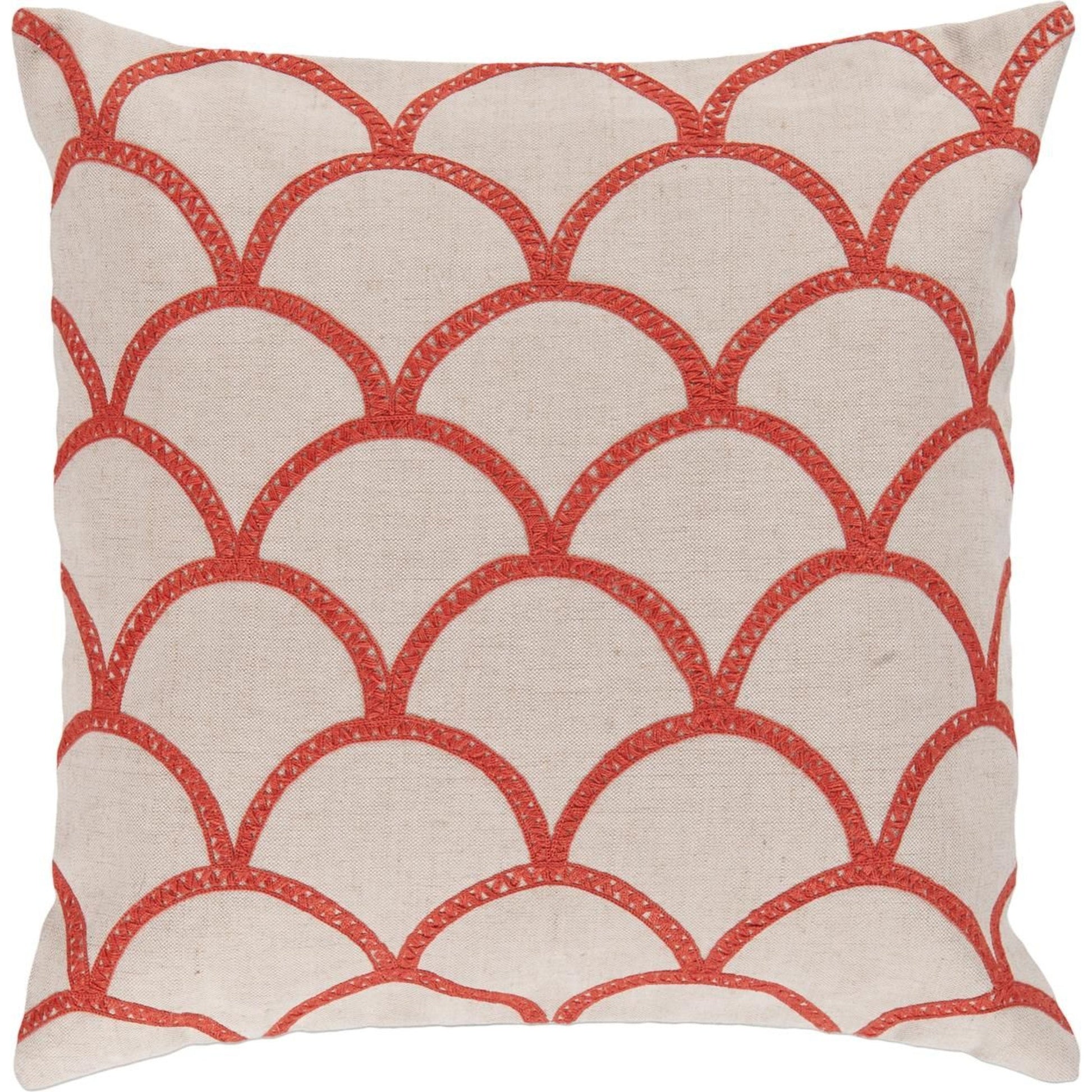 Meadow Pillow - 5854 by Surya. Made from 60% linen, 40% cotton in a modern style.