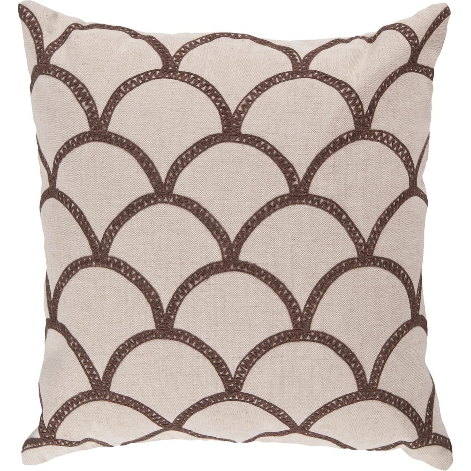 Meadow Pillow - 5854 by Surya. Made from 60% linen, 40% cotton in a modern style.