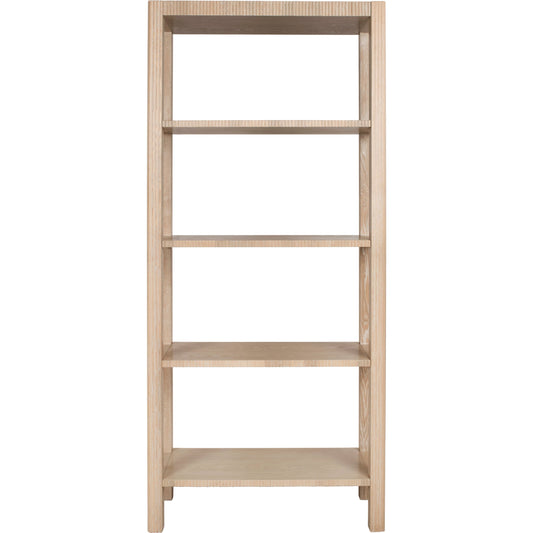 Corbin Fluted Etagere by Worlds Away in cerused oak. Made from unique in a cottage & farmhouse style.