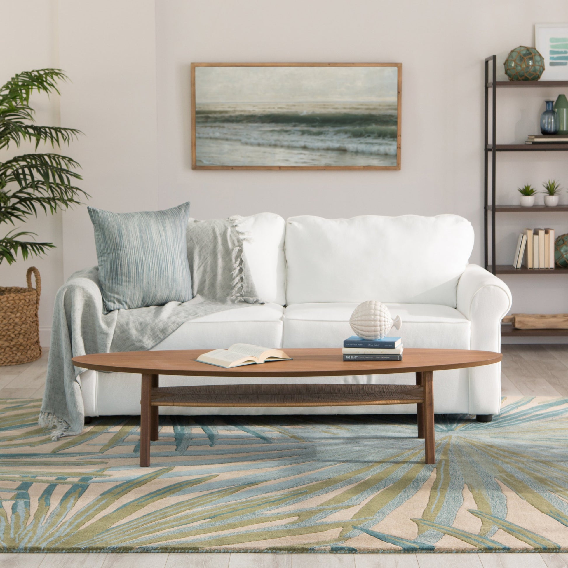 Coastal Seaside COS33 Rug by Jaipur Living in blue, green. Made from 100% wool in a unique style.