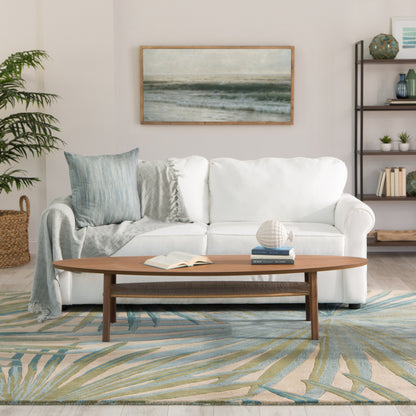 Coastal Seaside COS33 Rug by Jaipur Living in blue, green. Made from 100% wool in a unique style.
