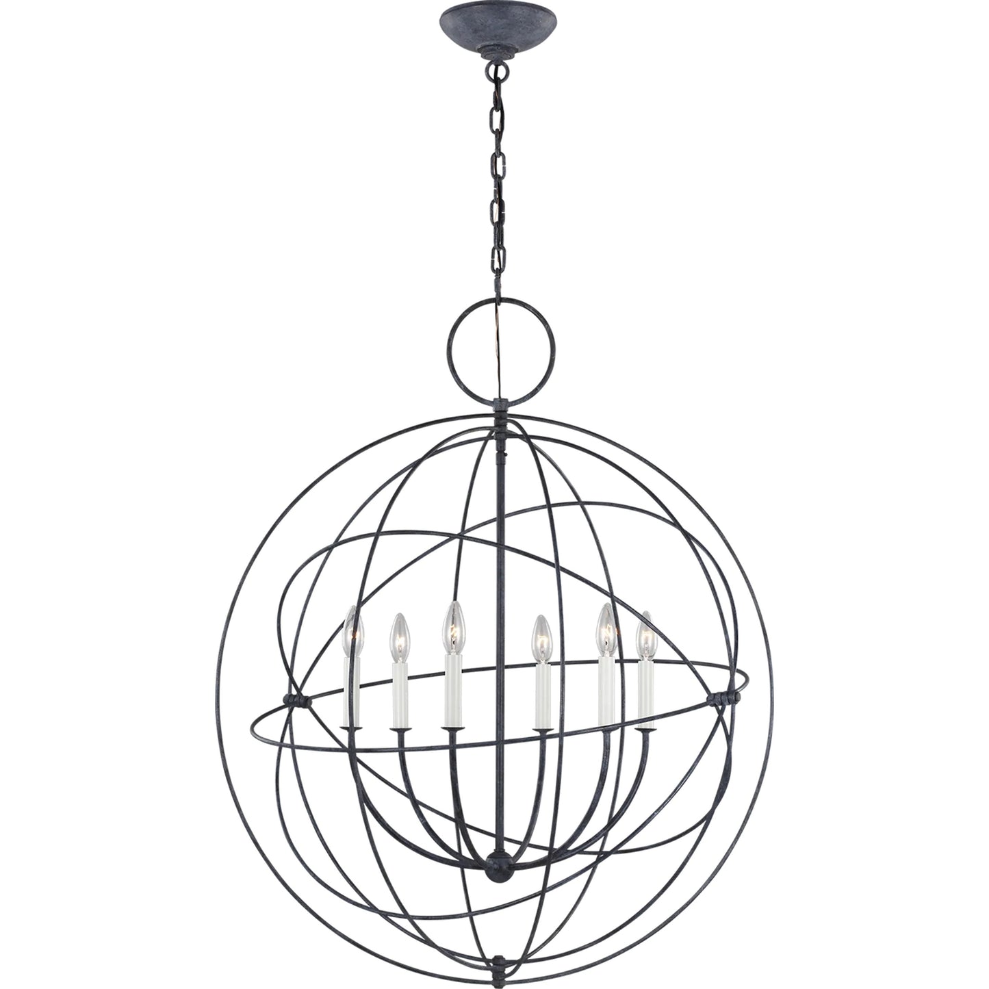 001 SI-2234188 | Primary Silo | Bayberry Large Pendant by Visual Comfort & Co. in weathered galvanized. Made from steel in a unique style.