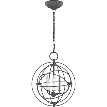 Bayberry Small Pendant by Visual Comfort & Co. in weathered galvanized. Made from steel in a unique style.