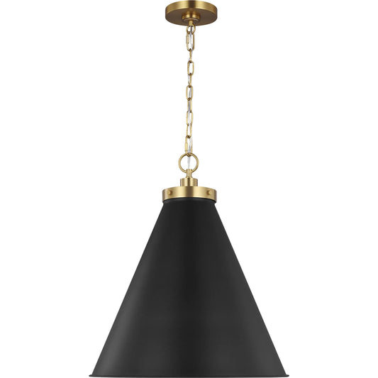 Wellfleet Large Cone Pendant by Visual Comfort & Co.. Made from steel in a unique style.