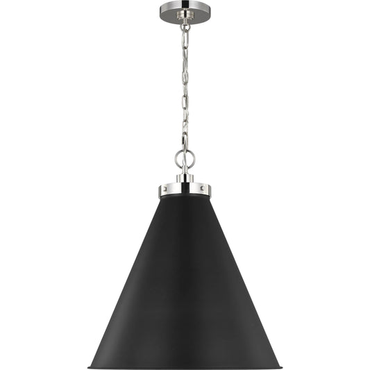 Wellfleet Large Cone Pendant by Visual Comfort & Co.. Made from steel in a unique style.