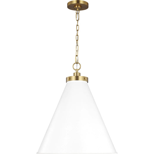 Wellfleet Large Cone Pendant by Visual Comfort & Co.. Made from steel in a unique style.