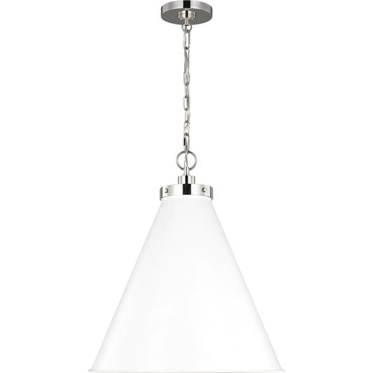 Wellfleet Large Cone Pendant by Visual Comfort & Co.. Made from steel in a unique style.