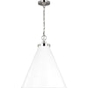 Matte White, Polished Nickel