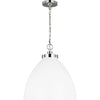 Matte White, Polished Nickel