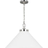 Matte White, Polished Nickel