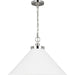 Wellfleet Wide Cone Pendant by Visual Comfort & Co.. Made from steel in a unique style.