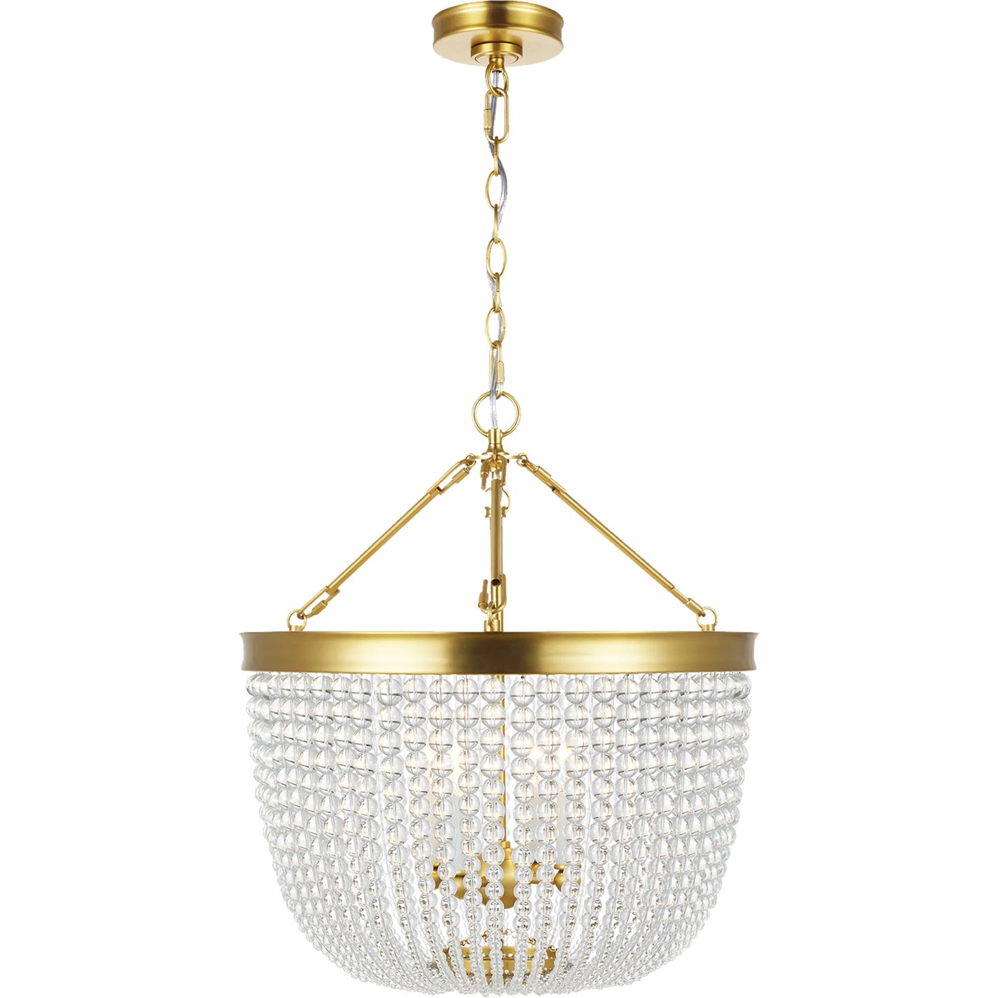 001 SI-2234214 | Primary Silo | Summerhill Large Pendant by Visual Comfort & Co. in burnished brass. Made from steel in a unique style.