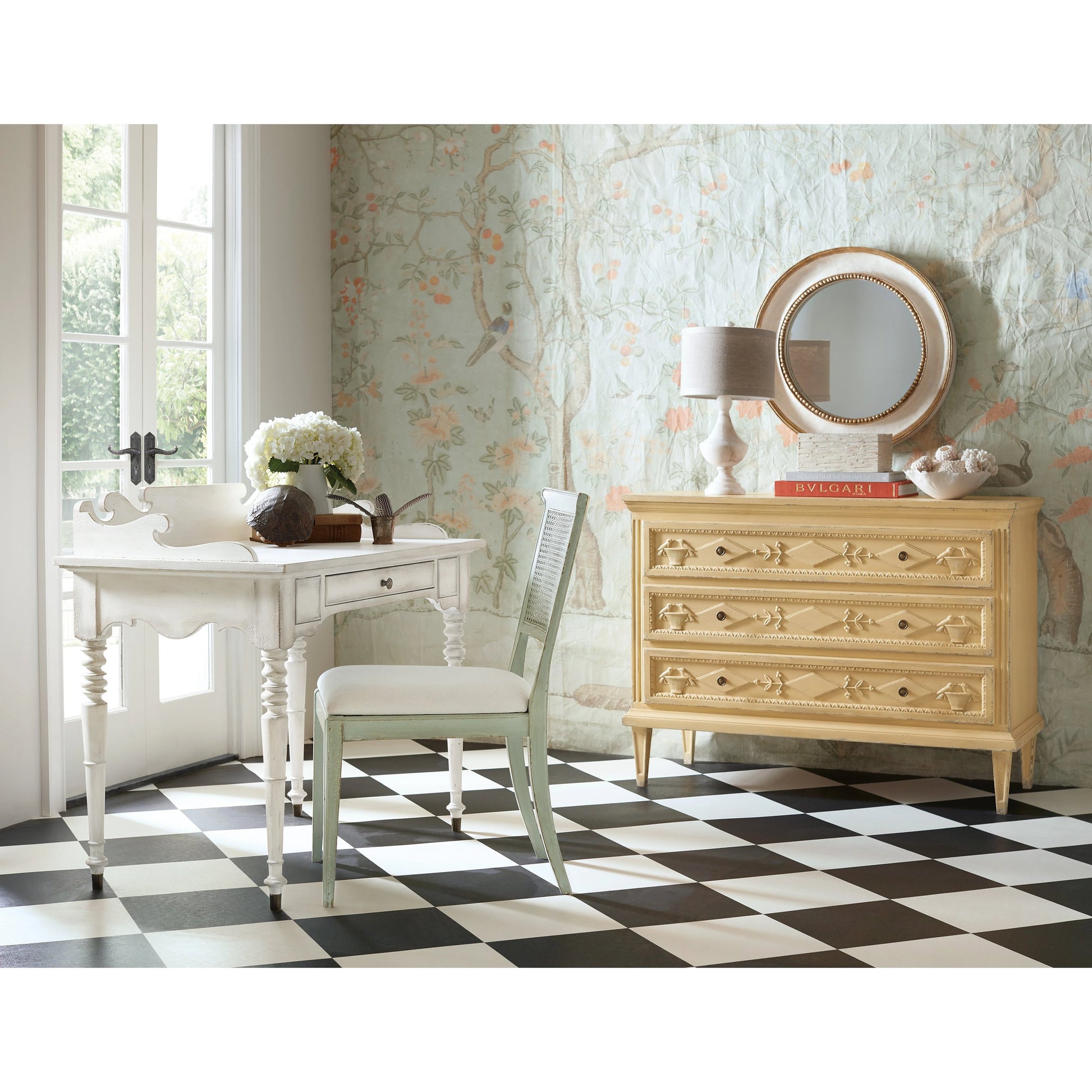 Charleston Upholstered Seat Side Chair (Set of 2) by Hooker Furniture in oyster. Made from fabric in a cottage & farmhouse style.