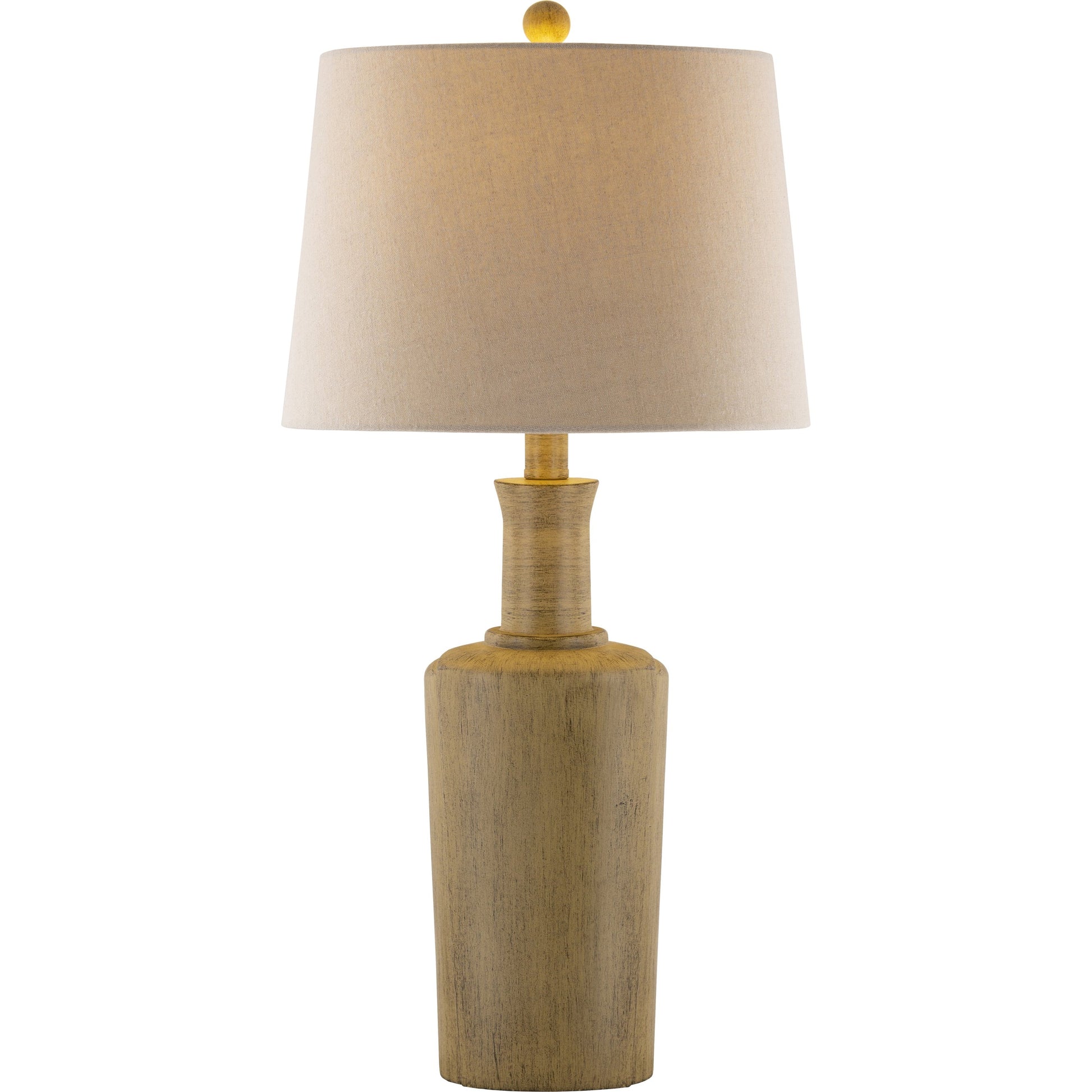 Capitan Lamp - 25432 by Surya in tan, natural and hand finishedhand finished. Made from linen, polyester, metal in a cottage & farmhouse style.