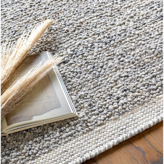 Copenhagen Rug - 27874 by Surya in charcoal, medium gray, cream. Made from 70% wool, 30% polyester in a unique style.