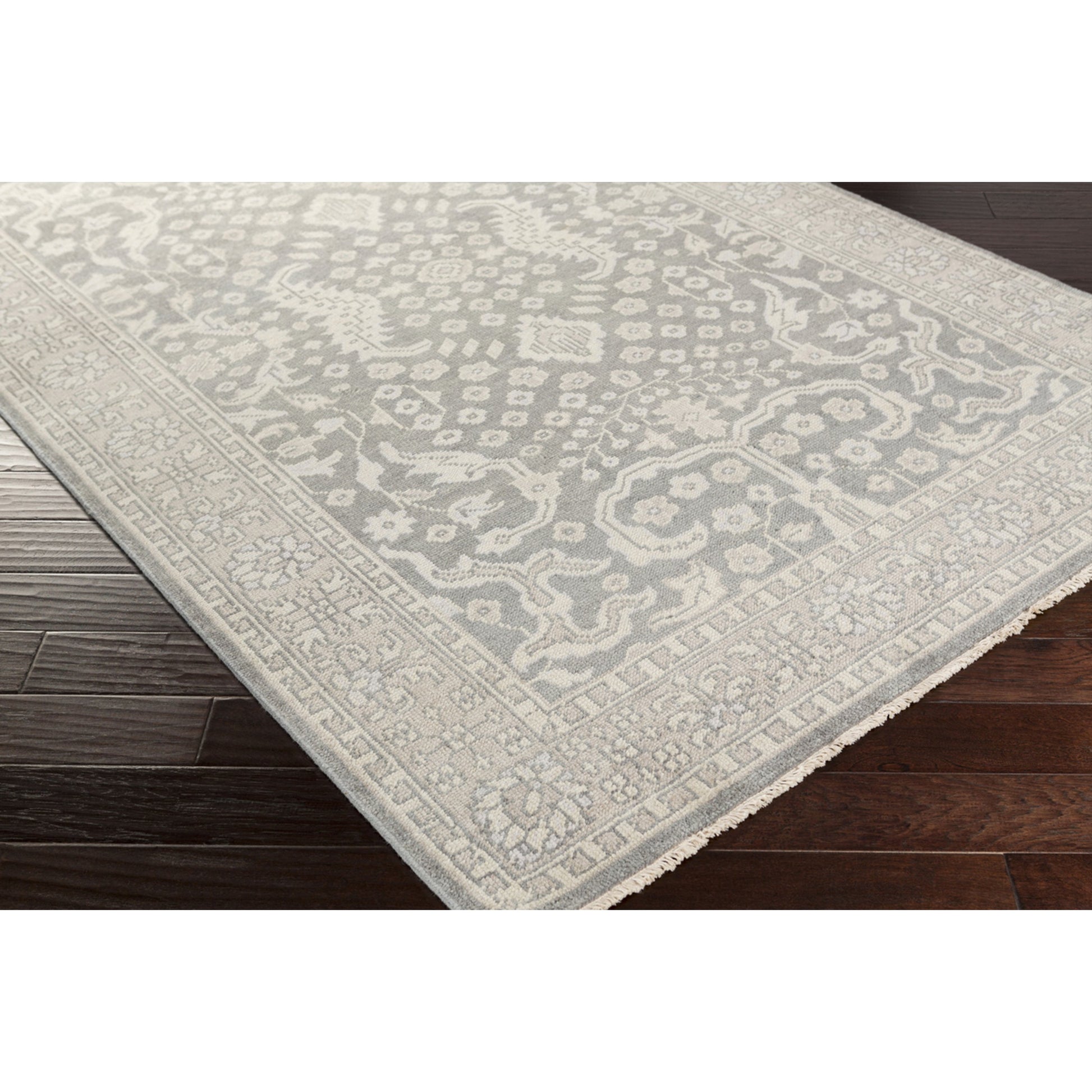 Cappadocia Rug - 2029 by Surya in charcoal, taupe, dusty sage, medium gray. Made from 100% wool in a unique style.