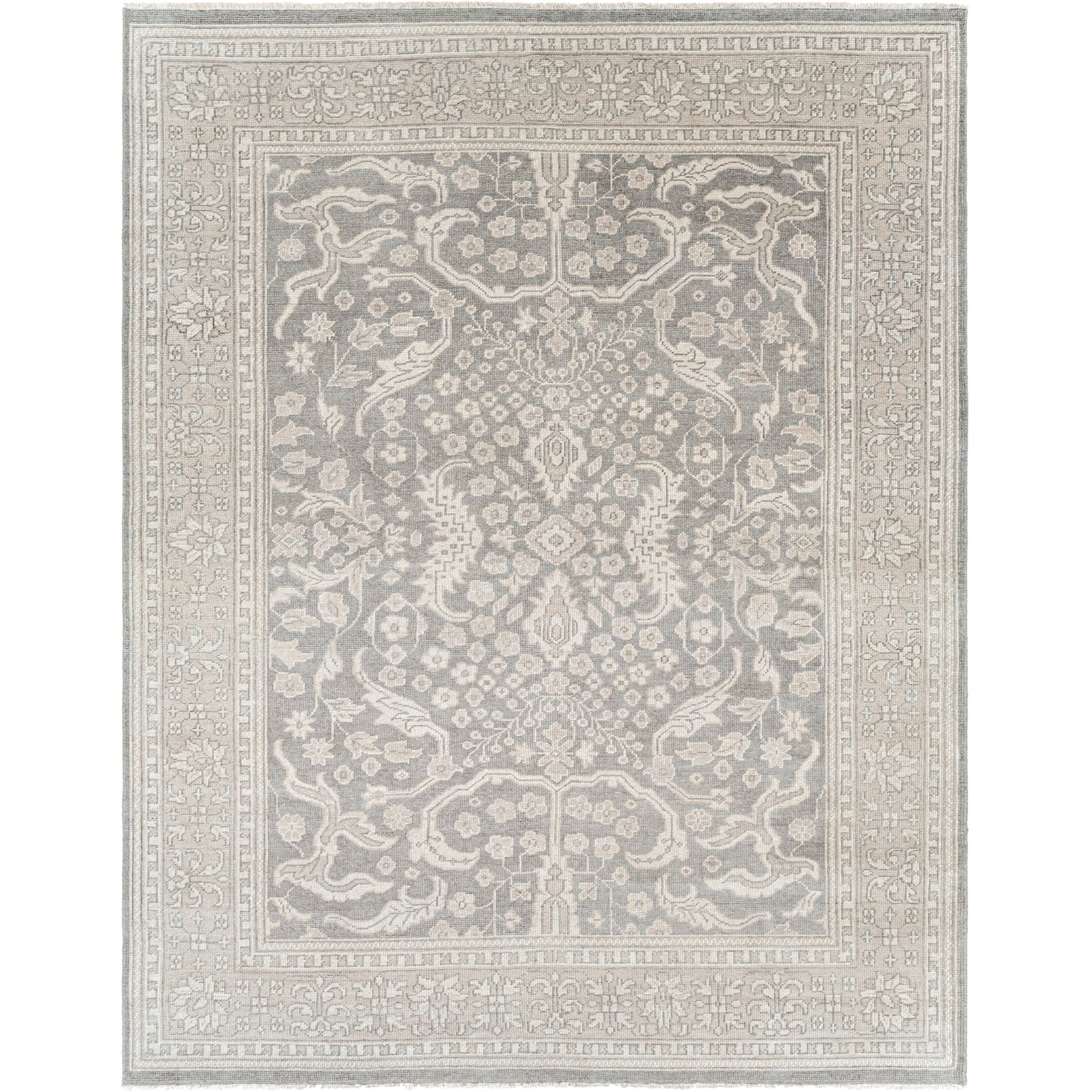 Cappadocia Rug - 2029 by Surya in charcoal, taupe, dusty sage, medium gray. Made from 100% wool in a unique style.