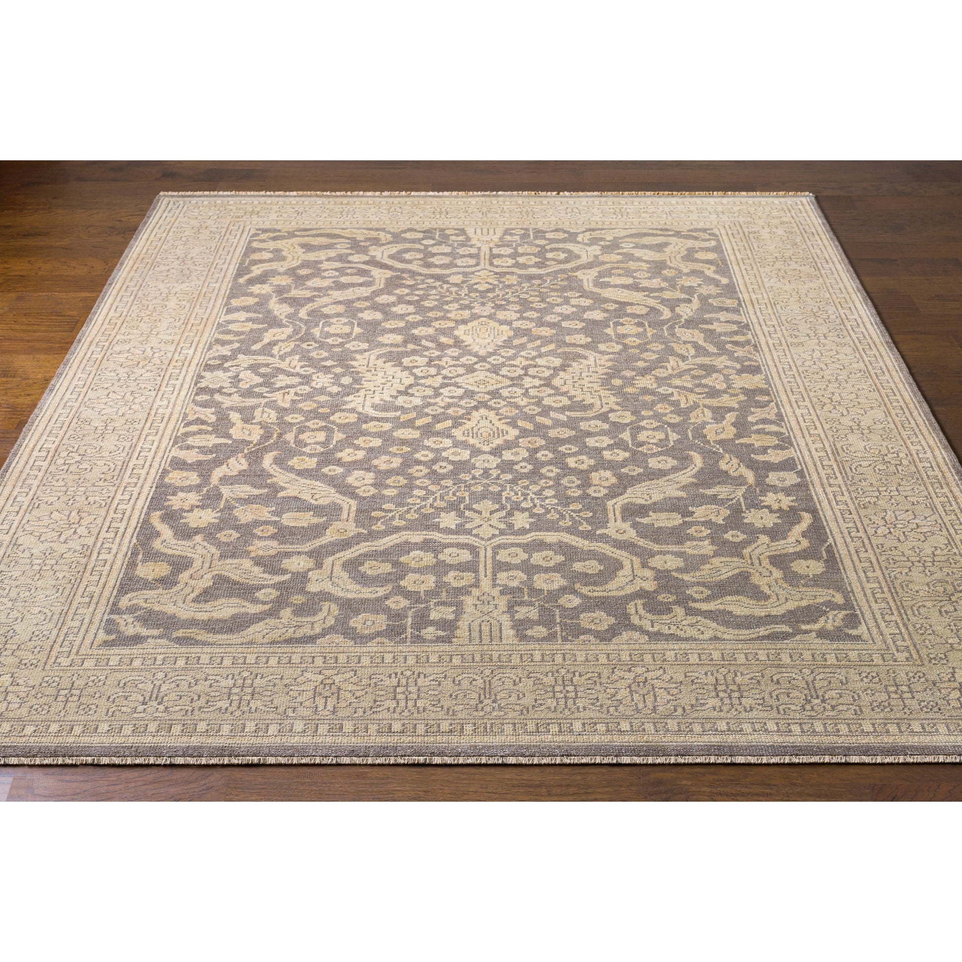 Cappadocia Rug - 2029 by Surya in charcoal, taupe, dusty sage, medium gray. Made from 100% wool in a unique style.