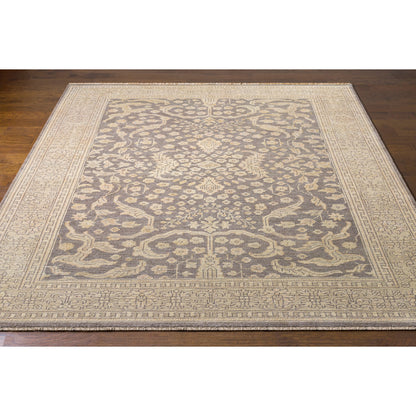 Cappadocia Rug - 2029 by Surya in charcoal, taupe, dusty sage, medium gray. Made from 100% wool in a unique style.