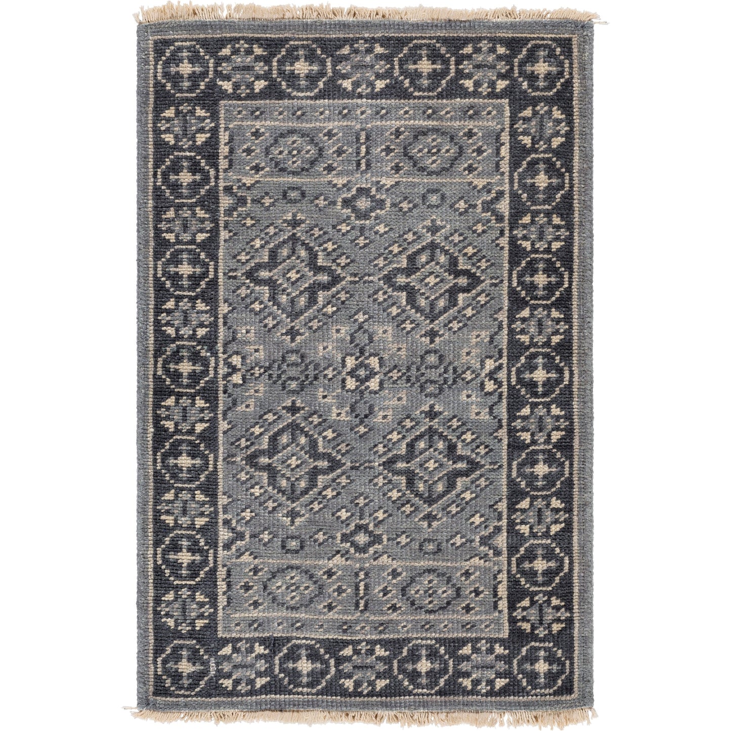 001 54313-22656 | Primary Silo | Cappadocia Rug - 21167 by Surya in deep teal, ink blue, ice blue. Made from 100% wool in a unique style.
