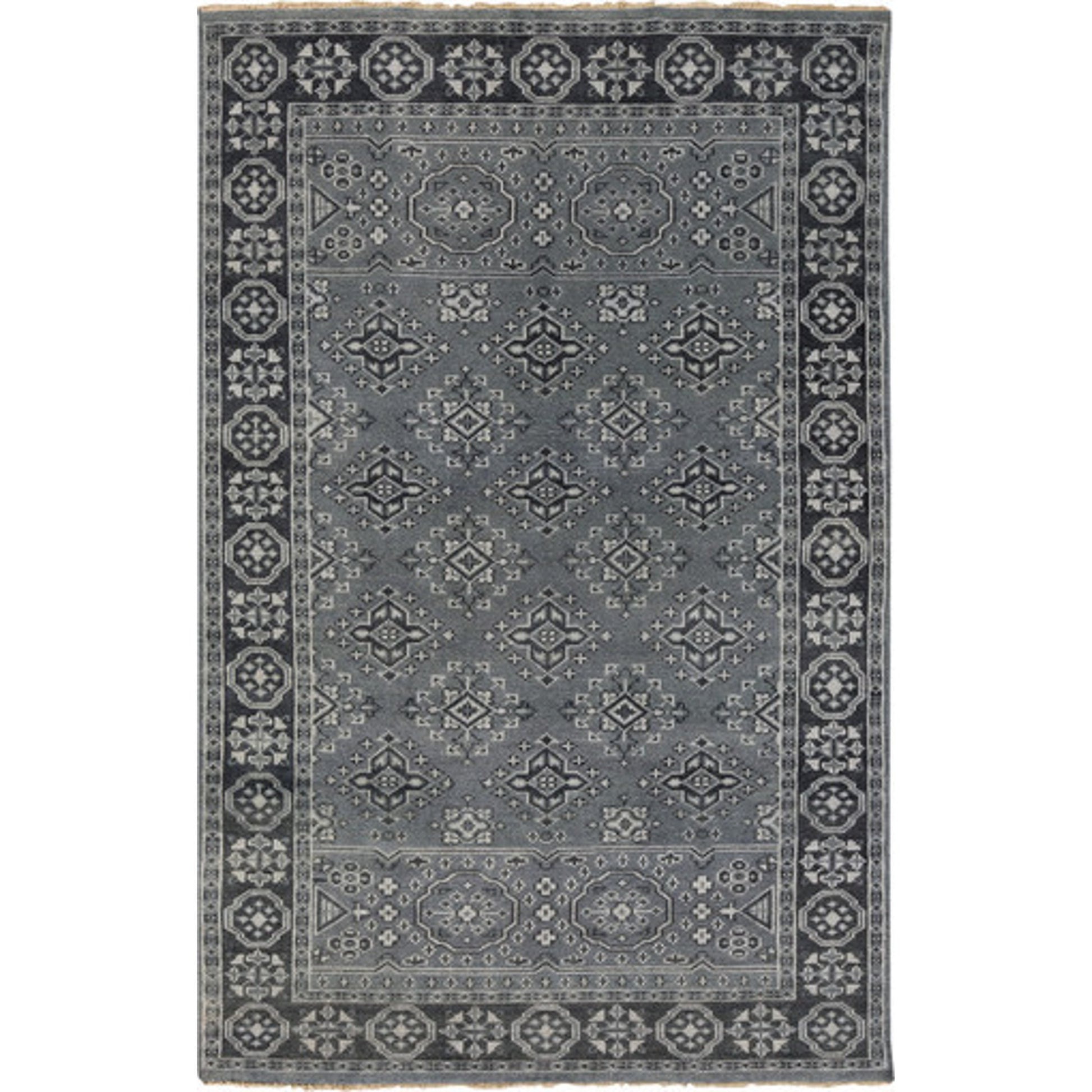 Cappadocia Rug - 21167 by Surya in deep teal, ink blue, ice blue. Made from 100% wool in a unique style.