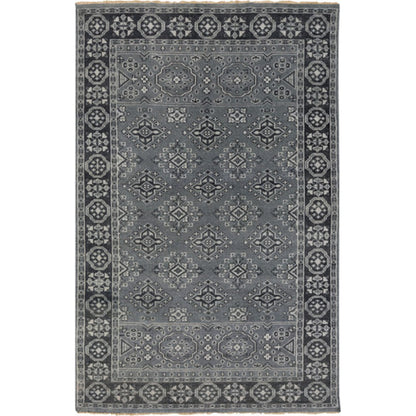 Cappadocia Rug - 21167 by Surya in deep teal, ink blue, ice blue. Made from 100% wool in a unique style.