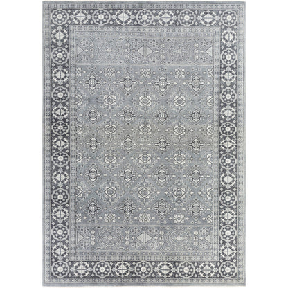 Cappadocia Rug - 21167 by Surya in deep teal, ink blue, ice blue. Made from 100% wool in a unique style.