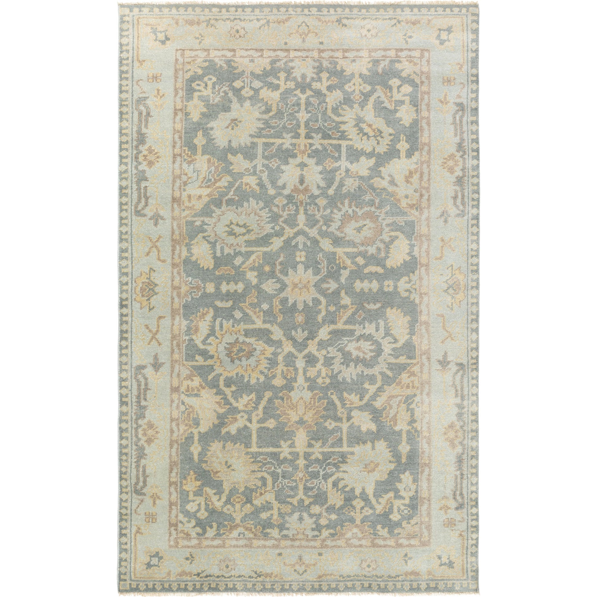 Cappadocia Rug - 14818 by Surya in medium gray, seafoam, cream, taupe. Made from 100% wool in a unique style.