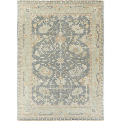 Cappadocia Rug - 14818 by Surya in medium gray, seafoam, cream, taupe. Made from 100% wool in a unique style.