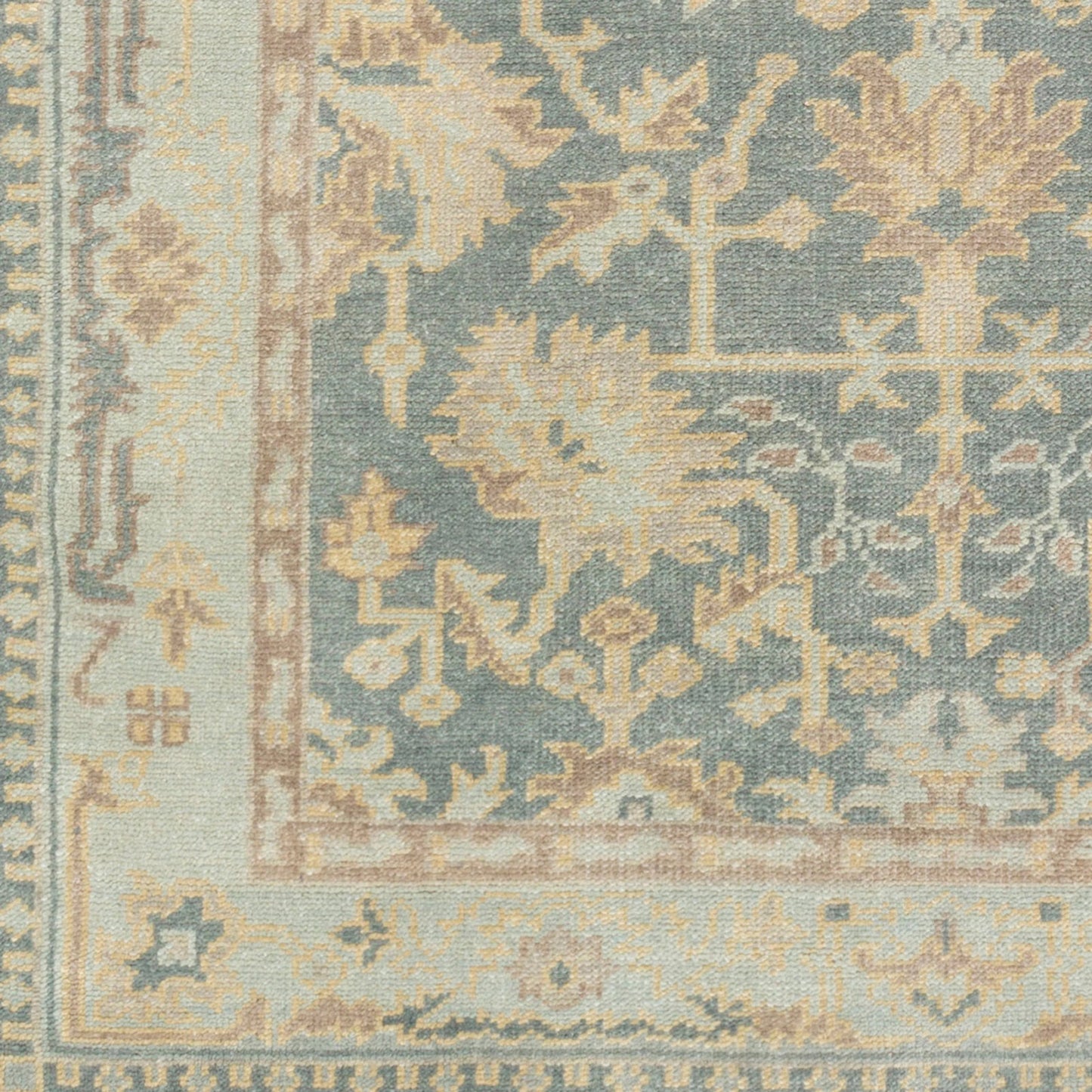 004 71093-22655,71093-22656,71093-22657,71093-22658,71093-22659 | Closeup | Cappadocia Rug - 14818 by Surya in medium gray, seafoam, cream, taupe. Made from 100% wool in a unique style.