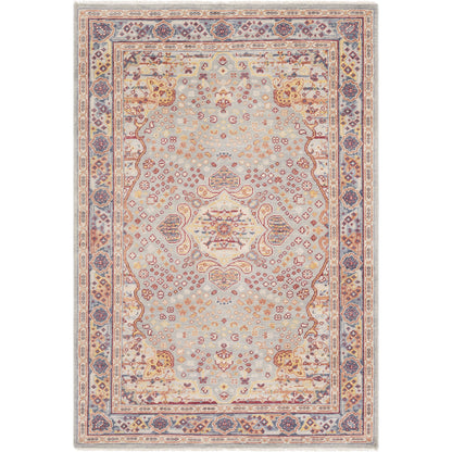 Cappadocia Rug - 22367 by Surya in dusty sage, light sage, burgandy, mustard, rust, navy. Made from 100% wool in a unique style.