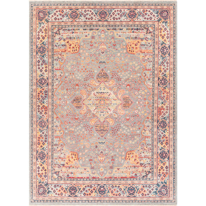 Cappadocia Rug - 22367 by Surya in dusty sage, light sage, burgandy, mustard, rust, navy. Made from 100% wool in a unique style.
