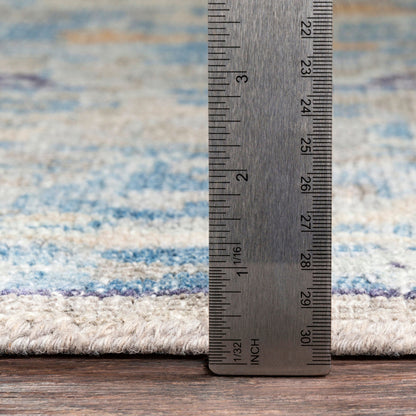 Cappadocia CPP-5027 Rug by Surya in blue, navy, tan, seafoam, dusty sage, medium brown. Made from unique in a unique style.