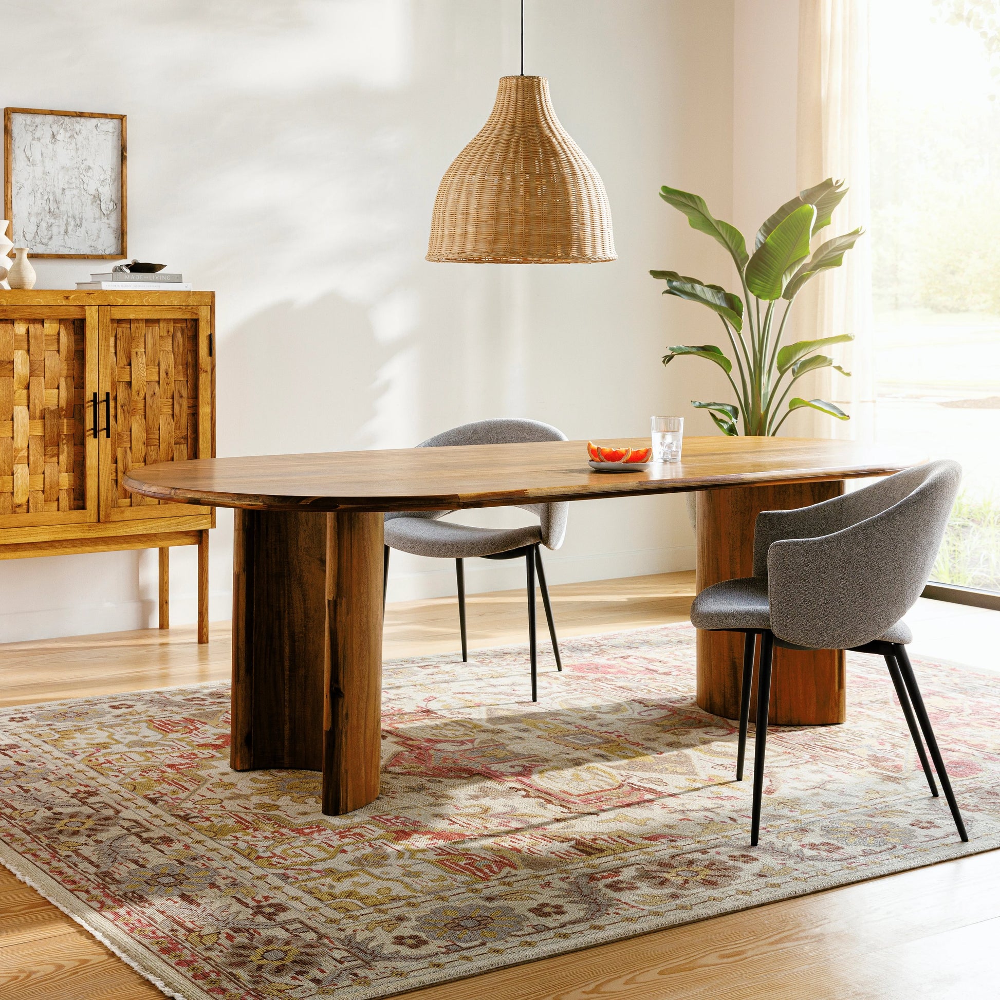 Cappadocia Rug - 25800 by Surya in light sage, denim, ivory, light olive, dusty coral. Made from 70% wool, 30% viscose in a unique style.