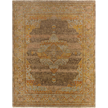 Cappadocia Rug - 489777 by Surya in olive, brown, beige, mustard. Made from face: 100% wool, warp: 100% cotton in a unique style.