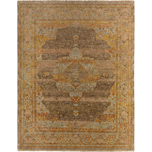 Cappadocia Rug - 489777 by Surya in brick, camel, dark brown. Made from face: 100% wool, warp: 100% cotton in a unique style.