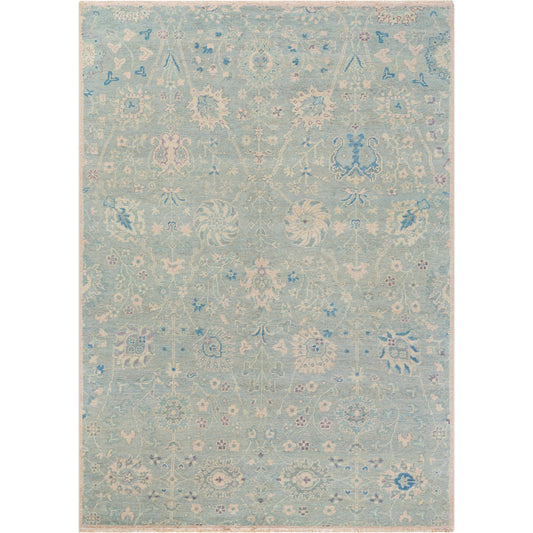 Cappadocia Rug - 489787 by Surya in sterling grey, ash, sage. Made from face: 100% wool, warp: 100% cotton in a unique style.