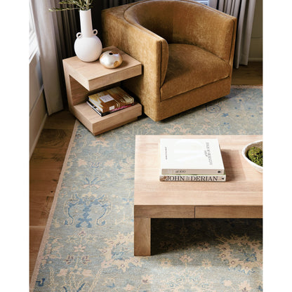 Cappadocia Rug - 489787 by Surya in sky blue, powder blue, soft ivory, pale lavender, misty gray. Made from face: 100% wool, warp: 100% cotton in a unique style.