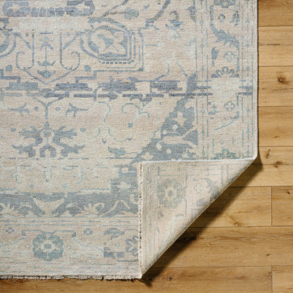 Cappadocia Rug - 11439 by Surya in sage, slate, sand, ecru, mist. Made from face: 100% wool in a unique style.