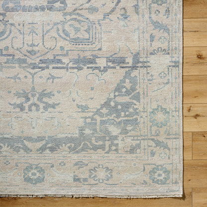 Cappadocia Rug - 11439 by Surya in sage, slate, sand, ecru, mist. Made from face: 100% wool in a unique style.